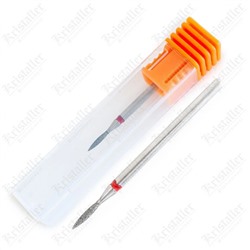 Nail Art Фреза алмазная пуля 7, красный 16837