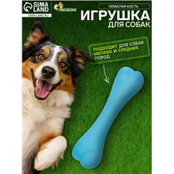 Игрушка жевательная «Немалая кость», TPR, 16 см, синяя