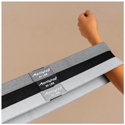 Набор из 3 петель для фитнеса ONLYTOP: нагрузка 18, 27, 36 кг, 204×4 см