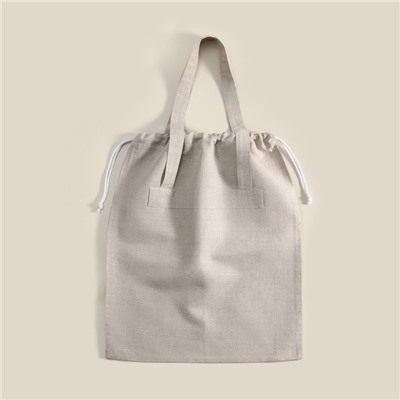 Сумка шоппер небелёный SL HOME Light shopper, 53×45 см, 100% лён, 200 г/м2