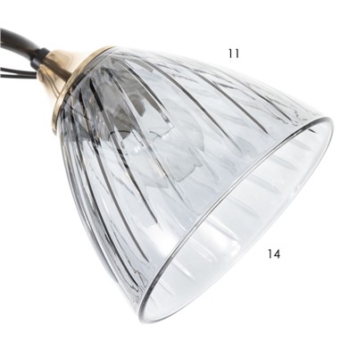 Светильник потолочный BayerLux «Сальма», люстра 3хЕ27, 40 Вт, чёрный, 54×54×24 см