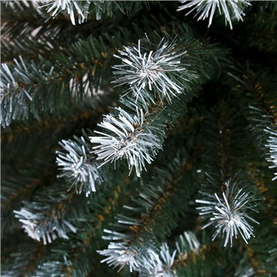 Искусственная ёлка с инеем «Таёжная белоснежная», 150 см, d нижнего яруса 95 см, ПВХ ветки отгибаются