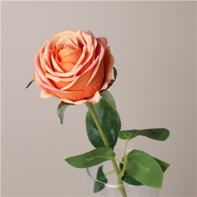 Цветок искусственный Роза 44 см КРАСНЫЙ / W78023 /уп 600/