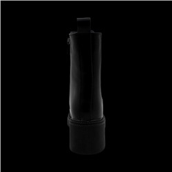 Ботинки из натуральной кожи на меху РМ-090-1 черные