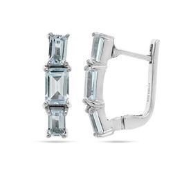 Серьги из серебра топаз, Андреа