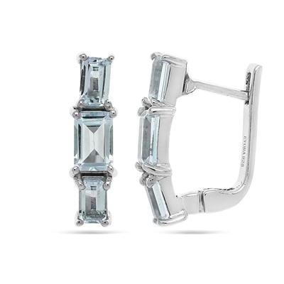 Серьги из серебра топаз, Андреа