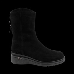 Сапоги из натуральной кожи на меху РМ-059-4 черные