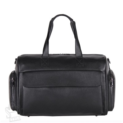 Сумка дорожная кожаная 8063G black S-Style
