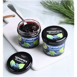 Джем ЧЕРНИЧКА ФИТНЕС / 100 г / без сахара / банка / Солнечная Сибирь
