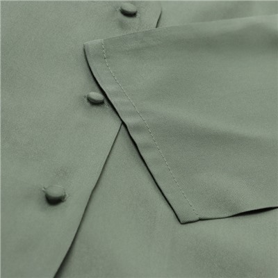 Костюм женский (рубашка, шорты) MINAKU: Casual Collection, оливковый, размер 40