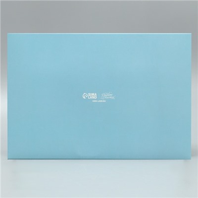 Коробка для капкейков двусторонняя «Мечты сбудутся в Новый год», 25×17×10 см