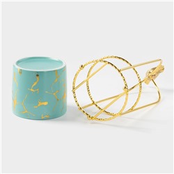 Конфетница керамическая «Изумруд. Птичка», 220 мл, 9×20.5 см