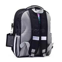 Рюкзак Ergonomic Light 2 "Герой футбола" 20 л черн. 38х29х19 см жестк.каркас 2 отд. молни