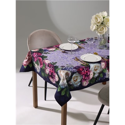 Скатерть «Этель. Цветочный этюд», 110×150 см, 100% хлопок, саржа 190 г/м²