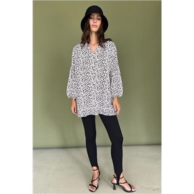 Блузка  NATURE099/01/Белый, розовый