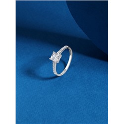 Кольцо из серебра с фианитами родированное 925 пробы S1180891010р