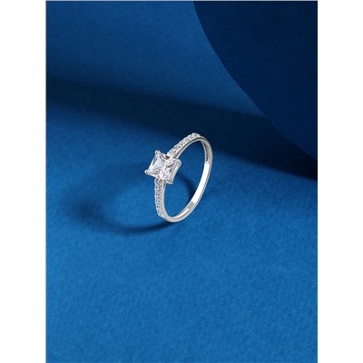 Кольцо из серебра с фианитами родированное 925 пробы S1180891010р