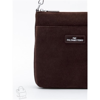 Сумка женская кожаная 2378YF d.coffee Polina&Eiterou