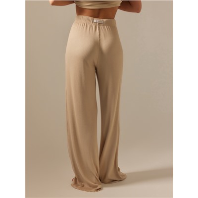 Брюки домашние женские SL HOME Soft Home, размер 52-54, бежевые