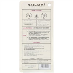 Vika Nailjam, Гелевые полоски для ногтей для ногтей на руках и ногах, О-ля-ля, 38 полосок