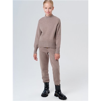 Комплект трикотажный для девочек: джемпер, брюки
