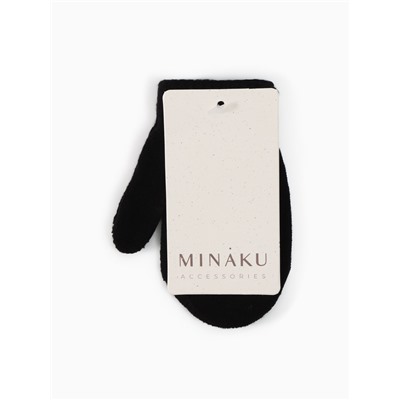 Варежки детские MINAKU, 12 см, чёрные