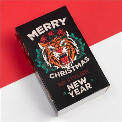 Носки женские KAFTAN «Merry Christmas», набор 2 пары, размер 36-39 (23-25 см)