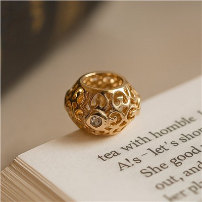 Кулон ювелирная бижутерия коллекция "Xuping" покрытие позолота, вставка: цирконы, цвет: прозрачный, арт.007.209