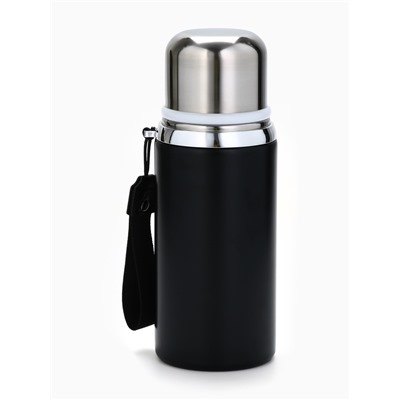 Термос Calm and happy, чёрный, 600 мл