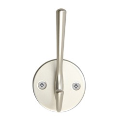 Крючок мебельный CAPPIO SIMPLE, двухрожковый, цвет матовый хром