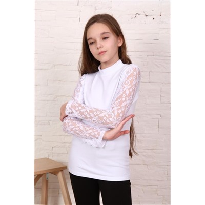 Джемпер Принцесса школы дл. рукав (Белый)