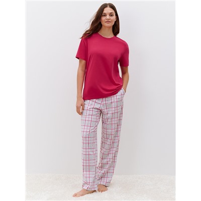 Omsa Пижама OmD 0226D BASICO Пижама жен. (Футболка +Брюки прямые), СО