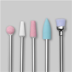 Фрезы для маникюра в пластиковом органайзере, 10 шт.