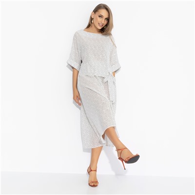 Костюм с юбкой свободного силуэта, В ритме комплиментов (2 в 1)