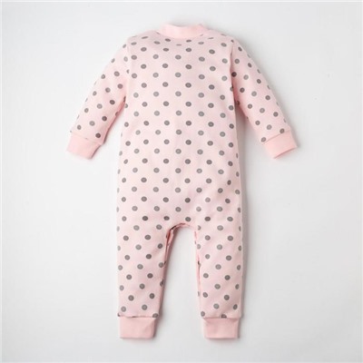 Комбинезон для девочки «Крошка Я. Горошек», розовый, рост 80-86 см