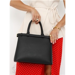 Сумка женская кожаная 3167PE black Polina&Eiterou