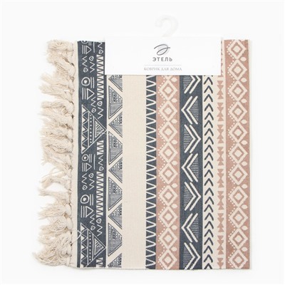 Коврик «Этель. Эко», 60×150 см, хлопок 50%