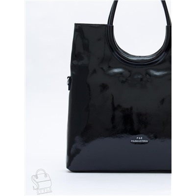 Сумка женская кожаная 1475-2Y black Polina&Eiterou