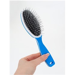 Расчёска массажная, 6×22 см, металлические зубчики, МИКС