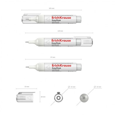 Корректор-ручка  4мл "Легкий штрих" 55988 ErichKrause