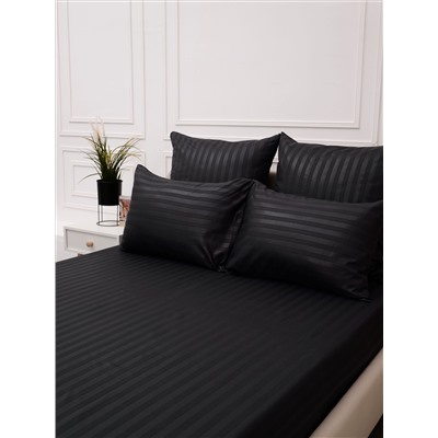 Простыня Микрофибра Страйп - Графит