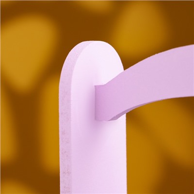 Подарочный ящик, 13.5×13.5×30 см, деревянный, с ручкой, сиреневый