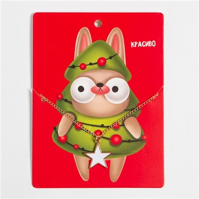 Новогодний подарочный набор «Подарок» варежки размер 19 и аксессуары (4 предмета)