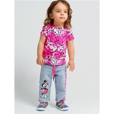 Фуфайка трикотажная для девочек (футболка)