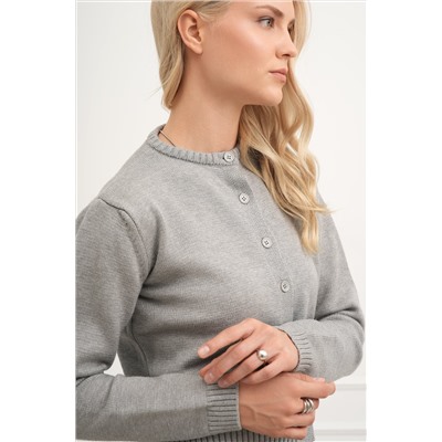 Женский вязаный кардиган на пуговицах Happyfox