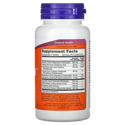 Now Foods, Respir-All, 60 таблеток