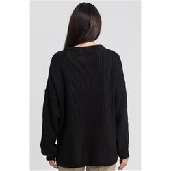 Женский удлиненный вязаный свитер оверсайз Happyfox