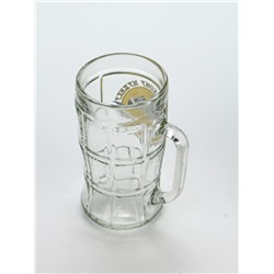 Кружка пивная стеклянная «Крепкому мужику, со светлым будущим», 500 мл