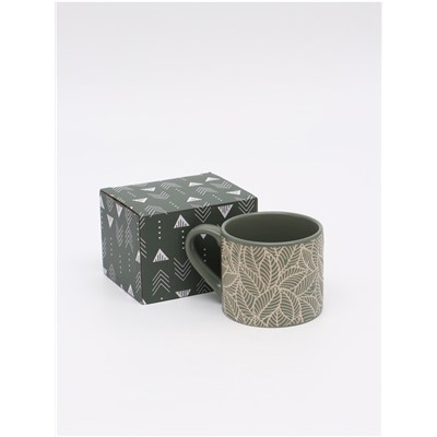 Кружка чайная керамическая «Листья», 320 мл, ручная работа