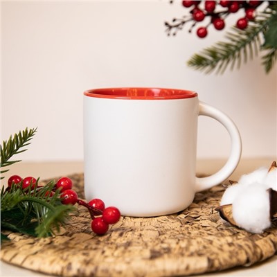 Кружка новогодняя керамическая «Олени», 380 мл